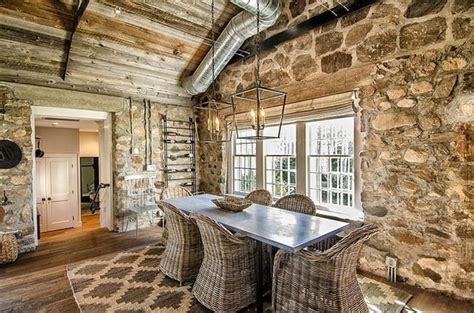 Superb Retreat With Rustic Stone Application In The Interior Homesfeed