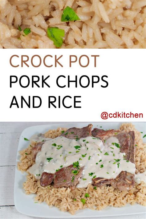Pork chop, rice and mushroom casserole, basic fat burning soup, meatloaf recipe, etc. A creamy one-dish crock pot meal made with pork chops ...