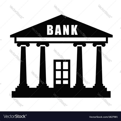Bank Icon Royalty Free Vector Image Vectorstock