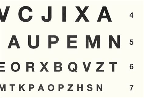 Herman Snellen Eye Chart With Letters Vintage Opthalmology Etsy