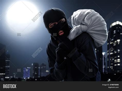 Masked Thief Escape Image Photo Free Trial Bigstock