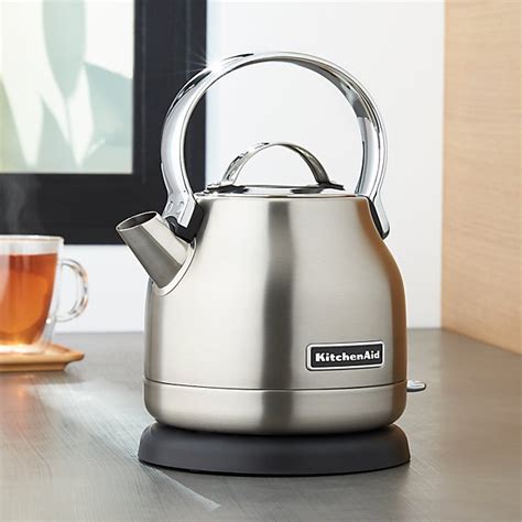 Kitchenaid Silver Electric Kettle Crate And Barrel