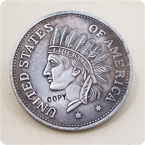 Usa One Dollar 1851 Indian Head United States Of America Copy Coin Free
