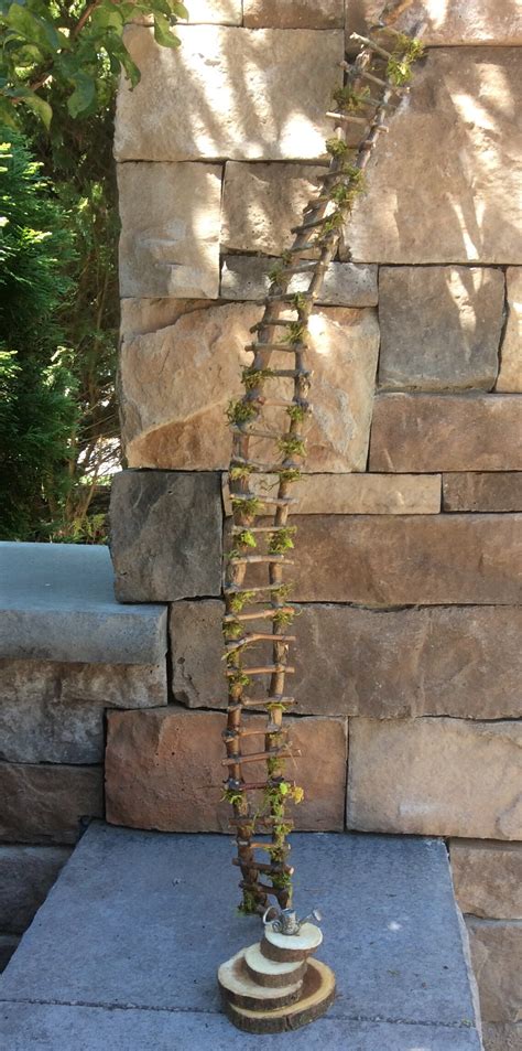 Rickety Ladder Fairy Ladder Handcrafted By Olive Fairy Etsy