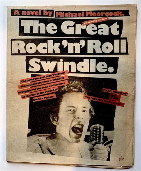 Sex Pistols Great Rock’n’roll Swindle Michael Moorcock 1980 Novel Pleasures Of Past Times