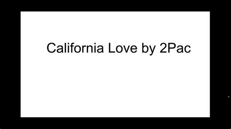 California Love By 2pac Song Review Youtube