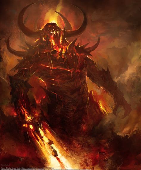 Big Bad Evil Guys Fantasy Demon Fantasy Monster Dark Fantasy Art