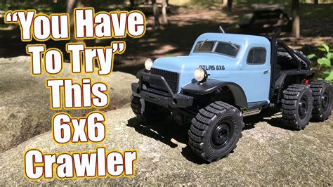Is This Small Scale Crawler Really Fun Fms Atlas 6x6 Rtr Rc Crawler
