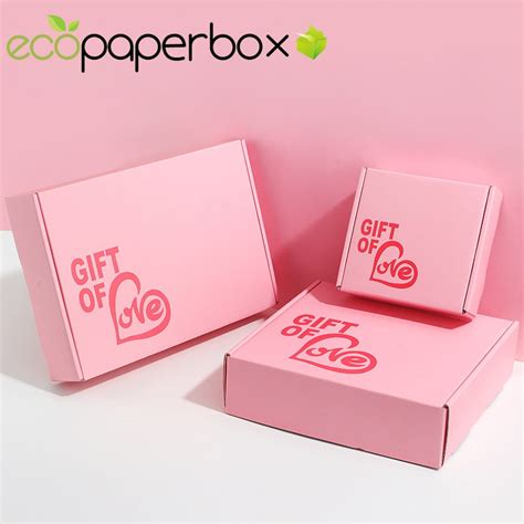 Custom Pink Mailer Box Wholesale Corrugated Box Companies Near Me