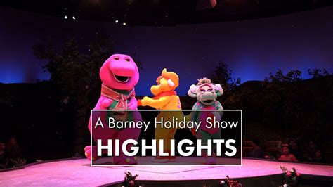 A Barney Holiday Christmas Show Highlights Universal Studios Florida