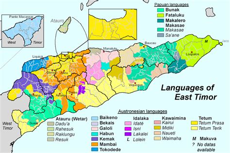 East Timor Languages Map