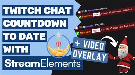 Twitch Countdown Chat Command Streamelements Tutorial Youtube