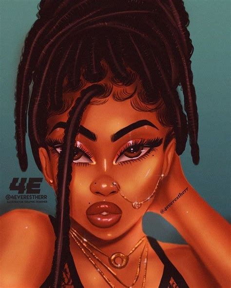 shea🥀🍯 black love art black girl art drawings of black girls