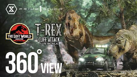 T Rex Cliff Attack The Lost World Jurassic Park 360° Youtube