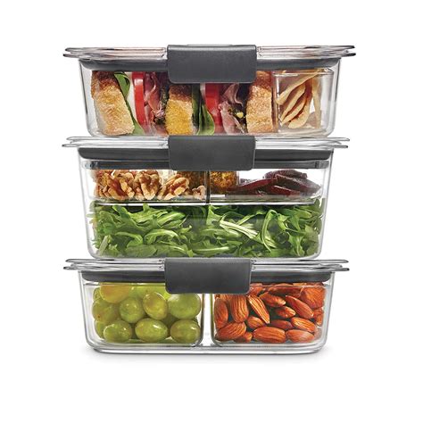 Designed by a german pioneer of water bath canning, weck glass jars are safe for refrigerating made of sustainable bamboo bases and cork lids these food storage containers are made from 100. Rubbermaid Food Storage Containers Sale Amazon | Apartment ...