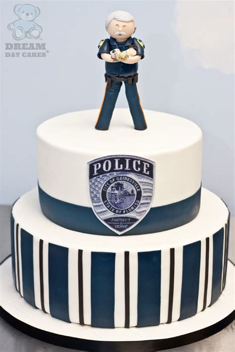Gainesville Police Officer Retirement Cake Mais Police Birthday Cakes