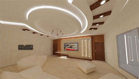 Pop ceiling work services, maharashtra. POP false ceiling designs 2018 for living room hall with LED indirect lighting ideas Full 2018 ...