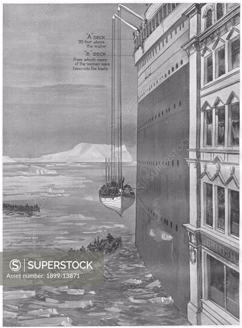 Titanic Lifeboats Rms Tititanic Lifeboats Illustration Of How The