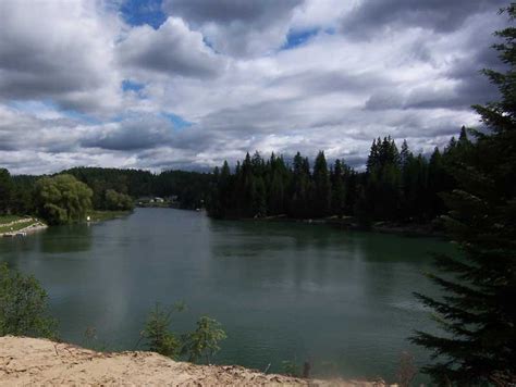 Beautiful Priest River Idaho At The Confluence Of The Pend Oreille And