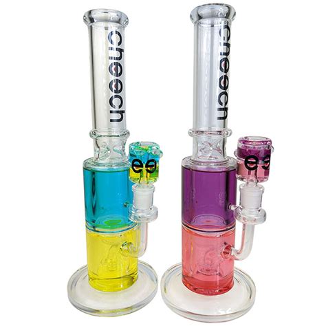 Cheech Glass Dual Color Glycerin Water Pipe Hs Wholesale