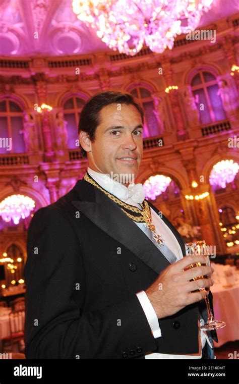 prince luis alfonso de bourbon duke of anjou attends a dinner at the grand hotel scribe for