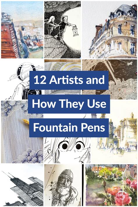 See how to create this with the resources included. 12 Artists and How They Use Fountain Pens | Fountain pen ...