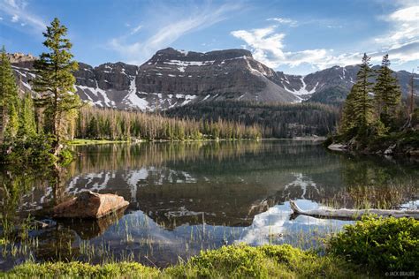 Kermsuh Reflection High Uintas Wilderness Utah Mountain