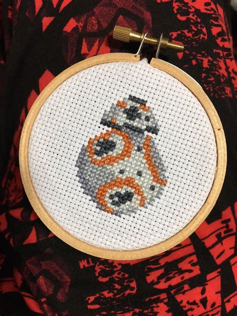 Tiny Bb 8 Star Wars Cross Stitch Pattern Pdf Cross Stitch Etsy