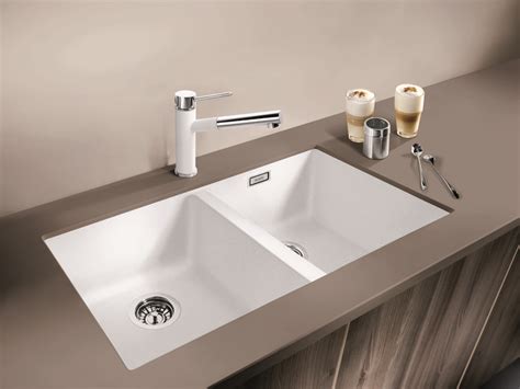 White ceramic kitchen sinks by turner hastings offer a classic luxury to your kitchen renovation. Blanco Australia SINKS SUBLINE350350U | White undermount ...