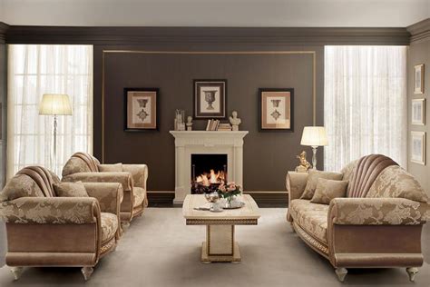 Classic Italian Living Room Furniture Sets Baci Living Room