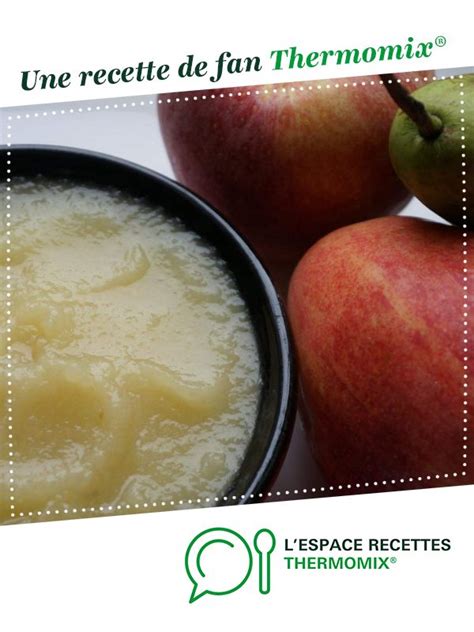 Compote bébé pomme poire Recette