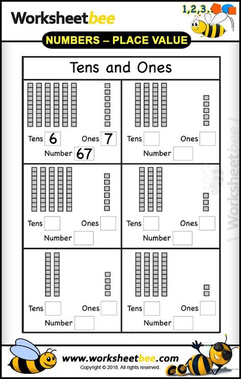 Math worksheet outstanding counting worksheets forrgarten from math worksheets for kindergarten counting, image source: Tens and Ones Worksheets Kindergarten Good Printable Worksheet for Kids Regarding Tens and Es 1 ...