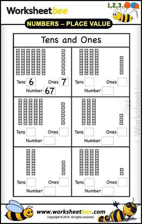 You can do the exercises online or download the worksheet as pdf. Tens and Ones Worksheets Kindergarten Good Printable ...