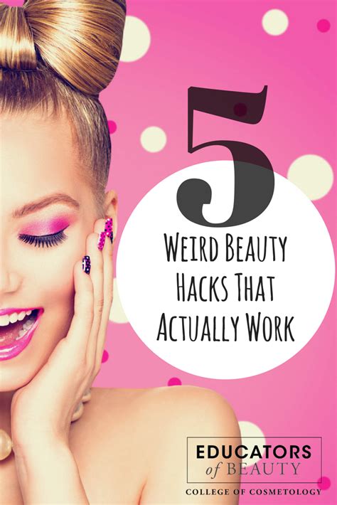 5 Weird Beauty Hacks That Actually Work With Images Weird Beauty Hacks Beauty Hacks That