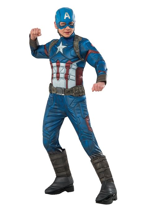 Boys Costume Captain America Avengers Assemble Classic Party Savers