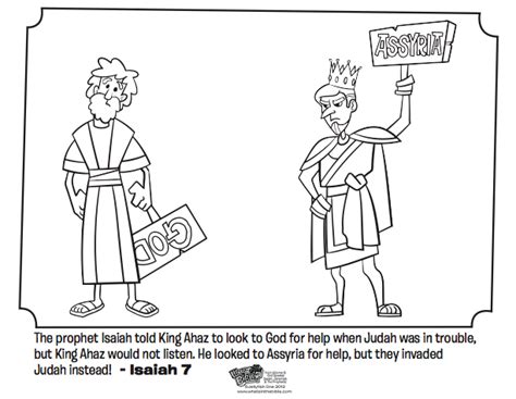 We are in the early stages of. Isaiah and Ahaz - Bible Coloring Pages | What's in the Bible?