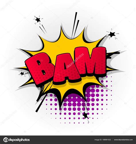 Bam Boom Bang Comic Book Text Pop Art Stock Vector Image By ©helentosh