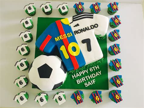 Soccer Birthday Cake Messi Vs Ronaldo Birthday Cake Ronaldo Birthday