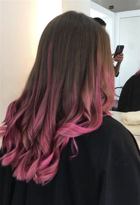 Pinterest Pink Hair Highlights Pink Hair Pink Hair Streaks