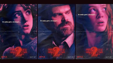 When was 'stranger things 2 released? STRANGER THINGS Season 2 Posters Tease New Faces of Fear ...