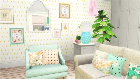 Laznye Sims 4 Pastel Living Room 💜 Cc X Gallery Link