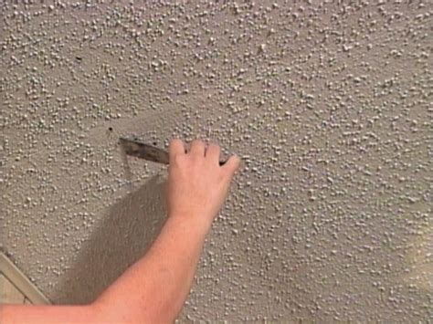 You might be able to find someone willing to try his hand at patching a popcorn ceiling, but the guys i talked to wouldn't touch it. How to Repair a Textured Ceiling | how-tos | DIY