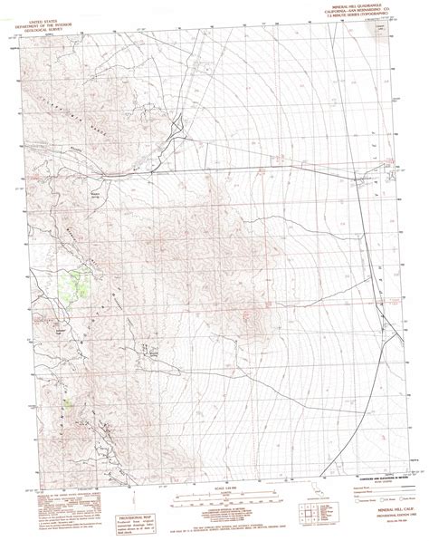 Mineral Hill Topographic Map Scale California