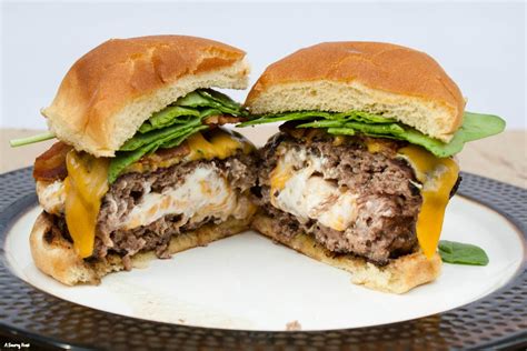 How To Make Cream Cheese Stuffed Burgers Smoked Burgers Hamburger Recipes Patty Burger Recipes