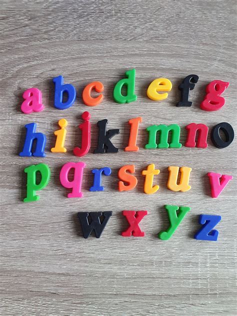 Letters And Numbers Magnetic Colorful Magnetic Fridge Letters Etsy Uk