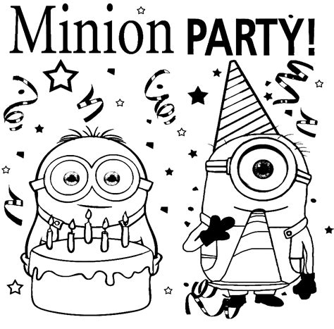 Minion Coloring Pages Free Printable Coloring Pages