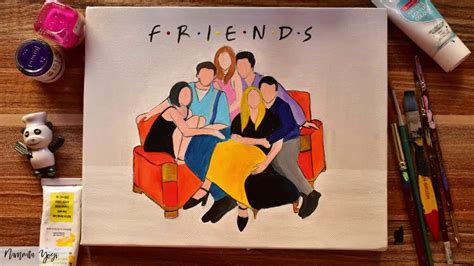Friends Canvas Painting Friends Fan Art Youtube