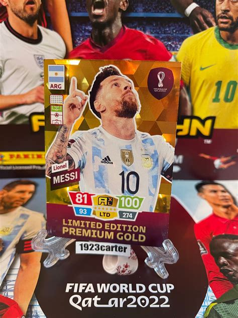 Gold Card Set Limited Edition Panini Adrenalyn Xl Fifa World Cup