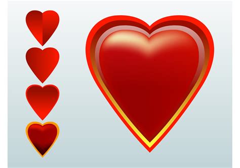 Red Hearts Vectors Download Free Vector Art Stock