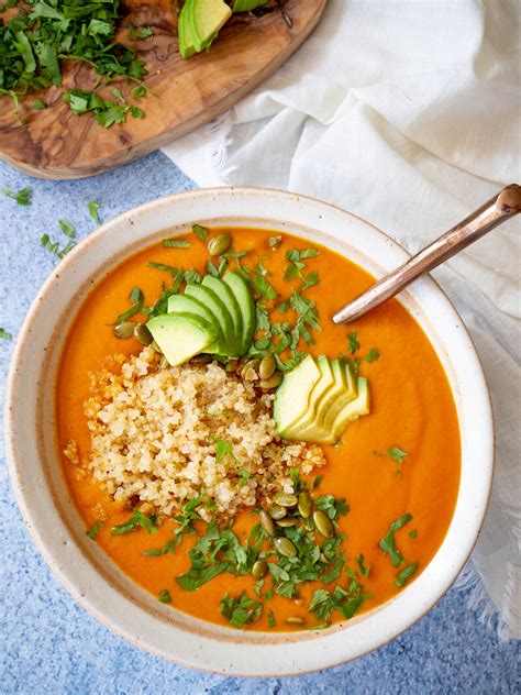 Creamy Tomato Carrot Soup With Red Curry — Registered Dietitian